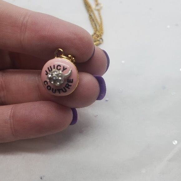 Juicy Couture Trio Of Necklaces - Vintage Y2K Jewelry - Ring Cupcake Heart - Picture 10 of 11